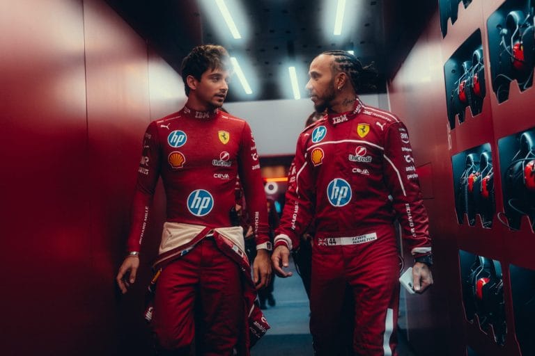 Lewis Hamilton Ferrari crash Abu Dhabi FP3