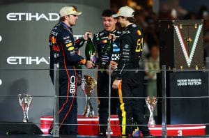 Lando Norris celebrates first F1 world championship title in Abu Dhabi