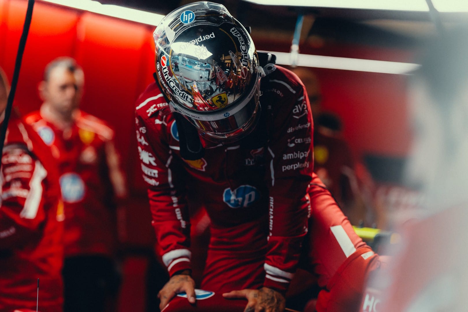 Lewis Hamilton after finishing eighth in Abu Dhabi Grand Prix for Ferrari