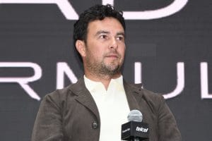 Sergio Pérez in Cadillac racing suit ahead of 2026 Formula 1 comeback season